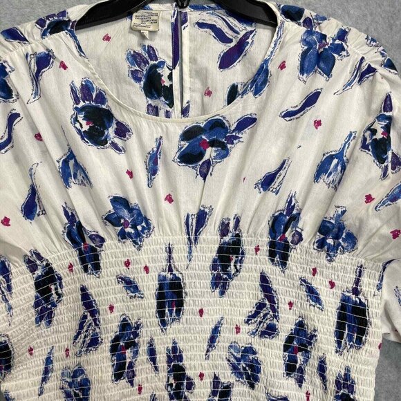 Baum und Pferdgarten Mynowa Top Womens 44 US 14 Floral Print Smocked Cotton‎ - Picture 2 of 14